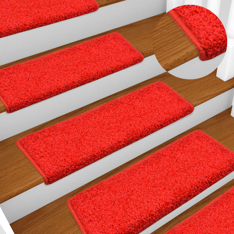 Stufenmatten 10 Stk. 65x25 cm Rot