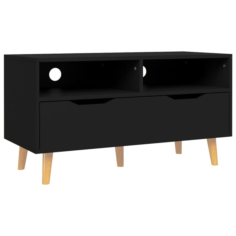 TV-Schrank Schwarz 90x40x48,5 cm Holzwerkstoff