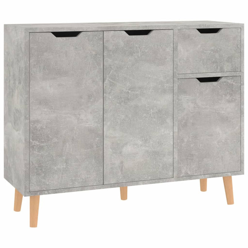 Sideboard Betongrau 90x30x72 cm Holzwerkstoff