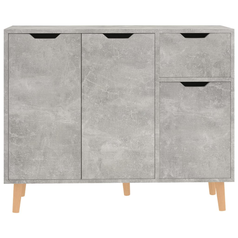 Sideboard Betongrau 90x30x72 cm Holzwerkstoff