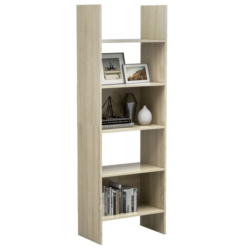 Bücherregal Sonoma-Eiche 60x35x180 cm Holzwerkstoff