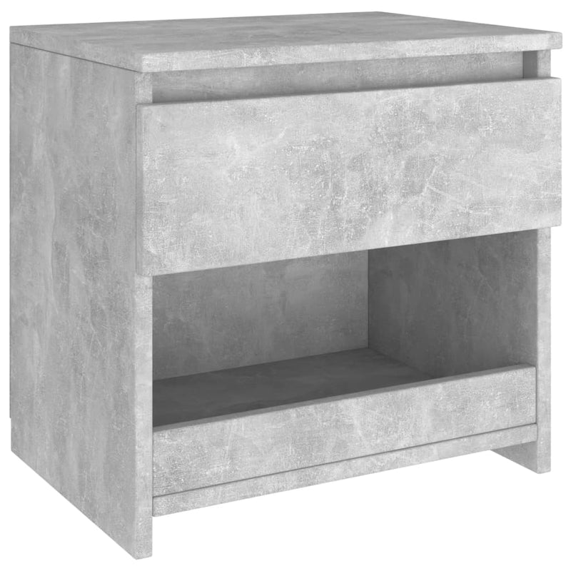 Nachttisch Betongrau 40x30x39 cm Spanplatte