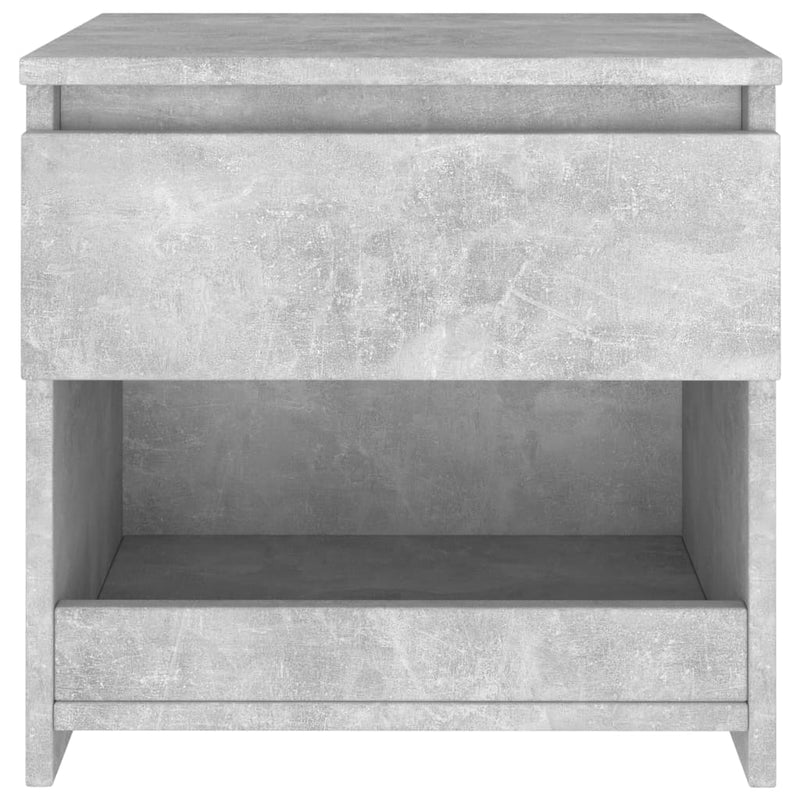 Nachttisch Betongrau 40x30x39 cm Spanplatte