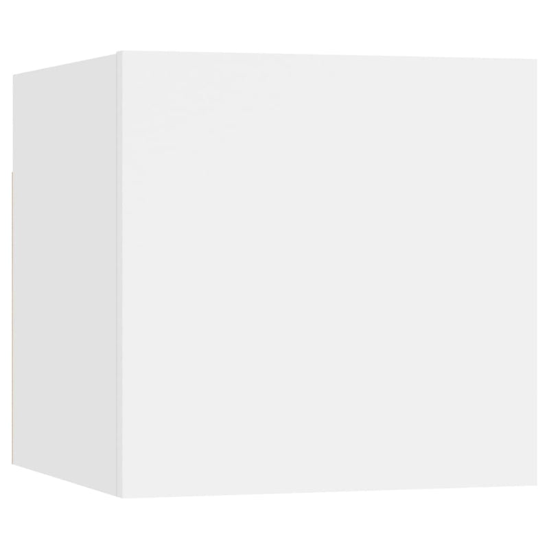 TV-Wandschränke 2 Stk. Weiß 30,5x30x30 cm