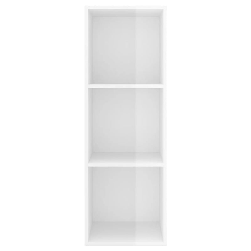 TV-Wandschrank Hochglanz-Weiß 37x37x107 cm Holzwerkstoff