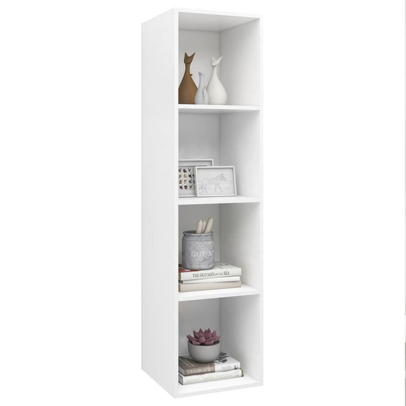 TV-Wandschrank Weiß 37x37x142,5 cm Holzwerkstoff