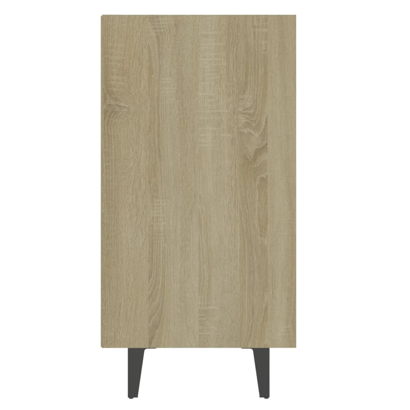 Sideboard Weiß und Sonoma-Eiche 103,5x35x70 cm Holzwerkstoff