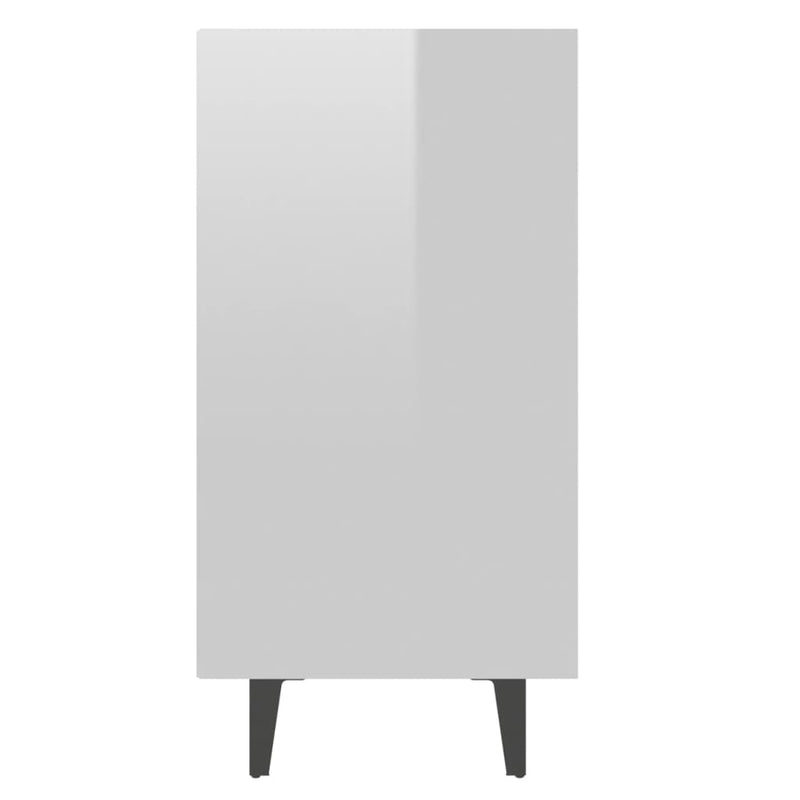 Sideboard Hochglanz-Weiß 103,5x35x70 cm Holzwerkstoff