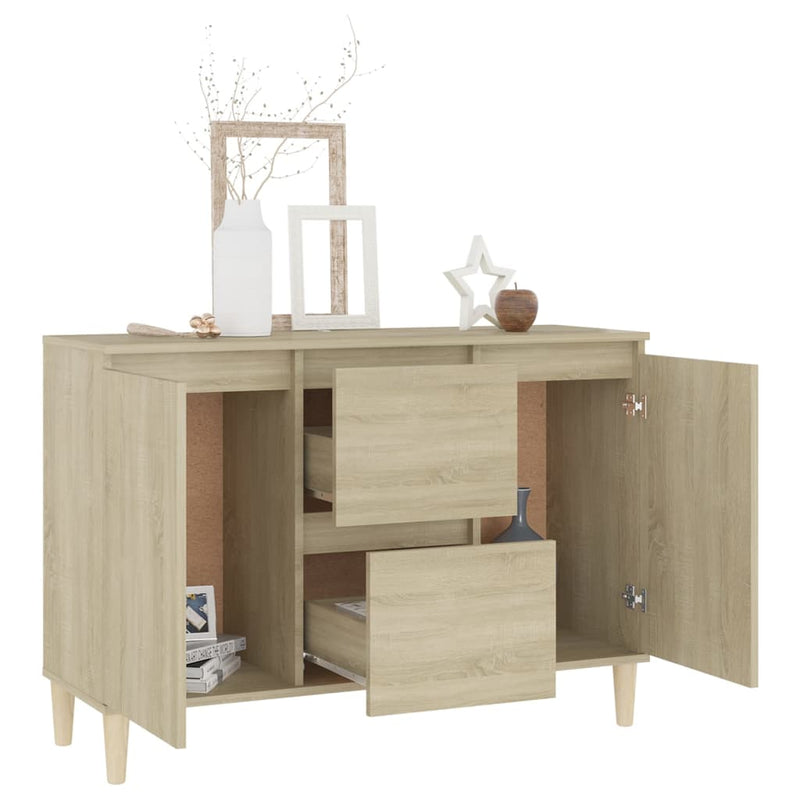 Sideboard Sonoma-Eiche 103,5x35x70 cm Holzwerkstoff