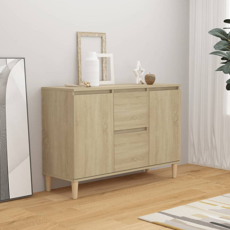 Sideboard Sonoma-Eiche 103,5x35x70 cm Holzwerkstoff