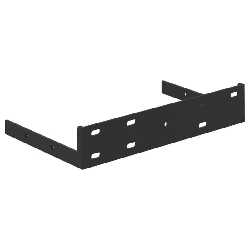 Schweberegale 4 Stk. Eichenoptik und Weiß 23x23,5x3,8 cm MDF