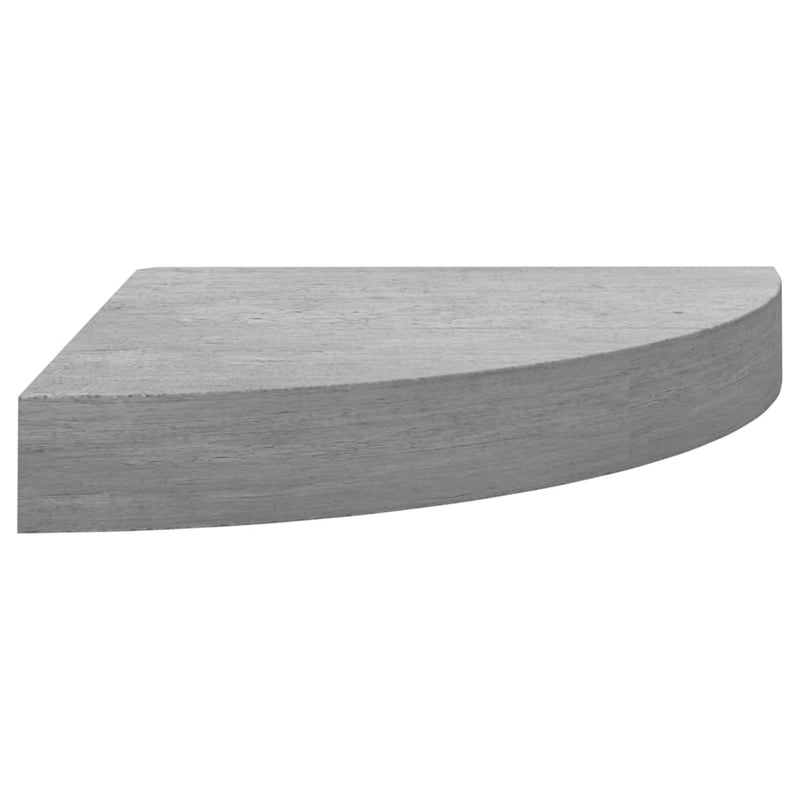 Eck-Wandregal 4 Stk. Betongrau 25x25x3,8 cm MDF