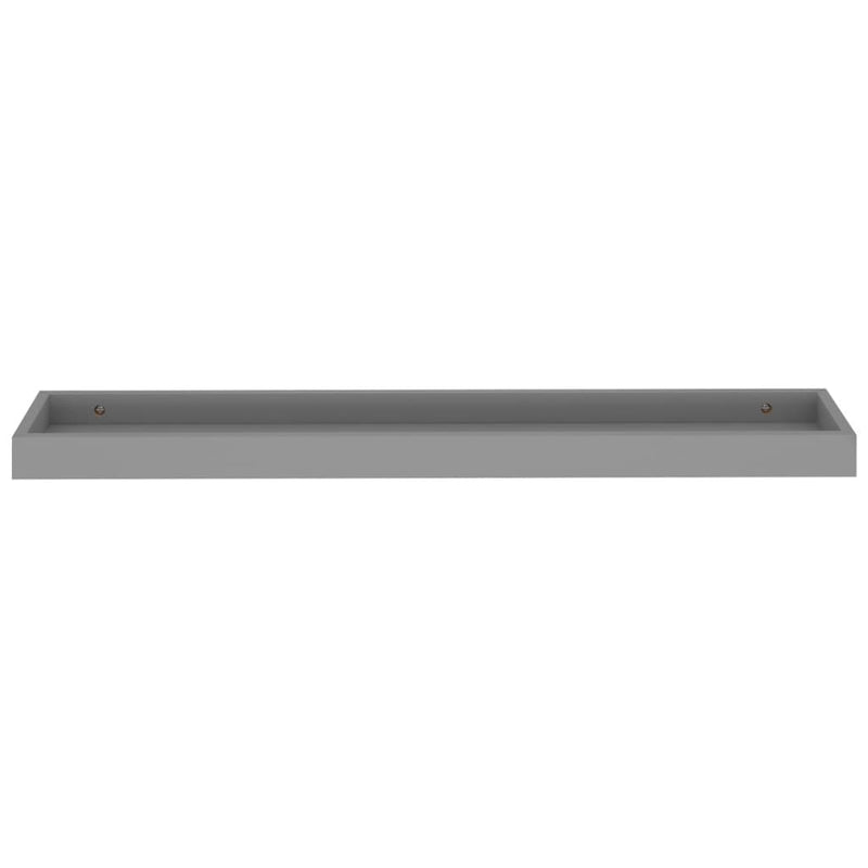 Loggia Wandregale 2 Stk. Grau 80x15x4 cm MDF