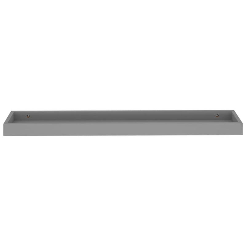 Loggia Wandregale 4 Stk. Grau 80x15x4 cm MDF