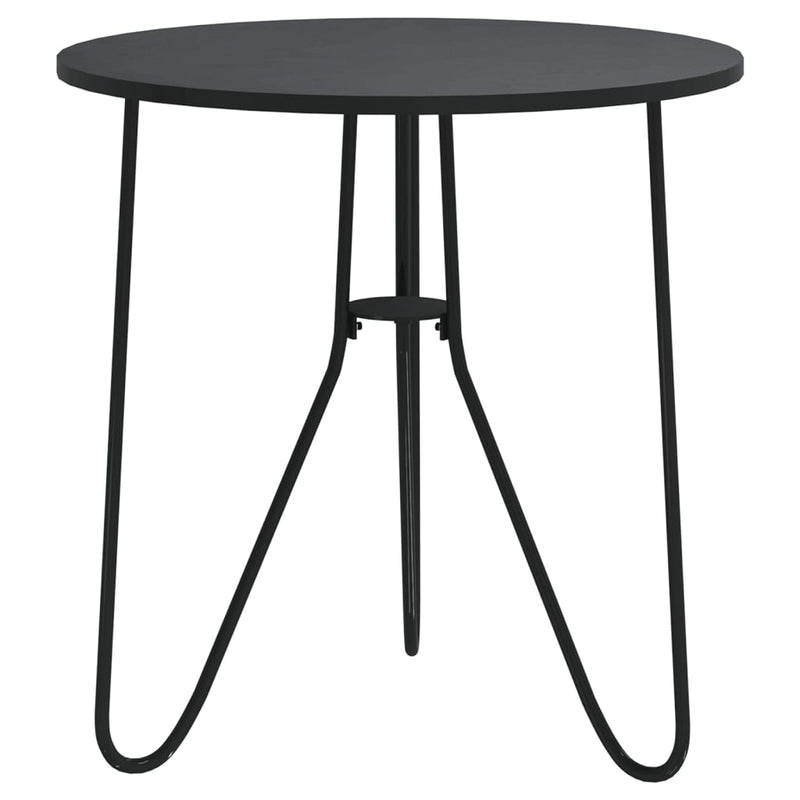 Beistelltisch Schwarz 48 cm MDF und Eisen