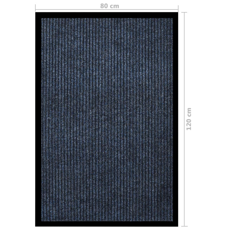 Fußmatte Gestreift Blau 80x120 cm