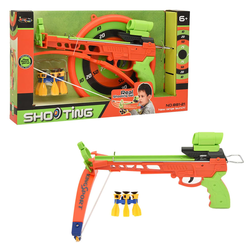 Kinder-Armbrust und Bogenset mit Zielscheibe