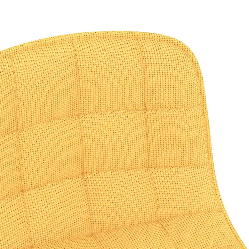 Esszimmerstühle 2 Stk. Drehbar Gelb Stoff