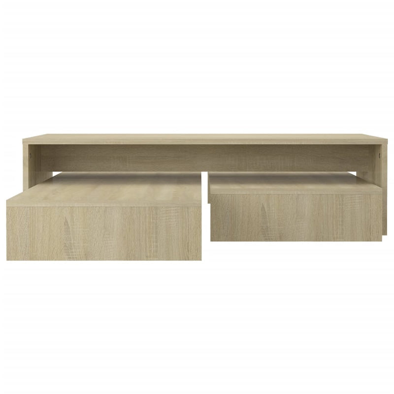 Satztisch-Set Sonoma-Eiche 100x100x26,5 cm Holzwerkstoff