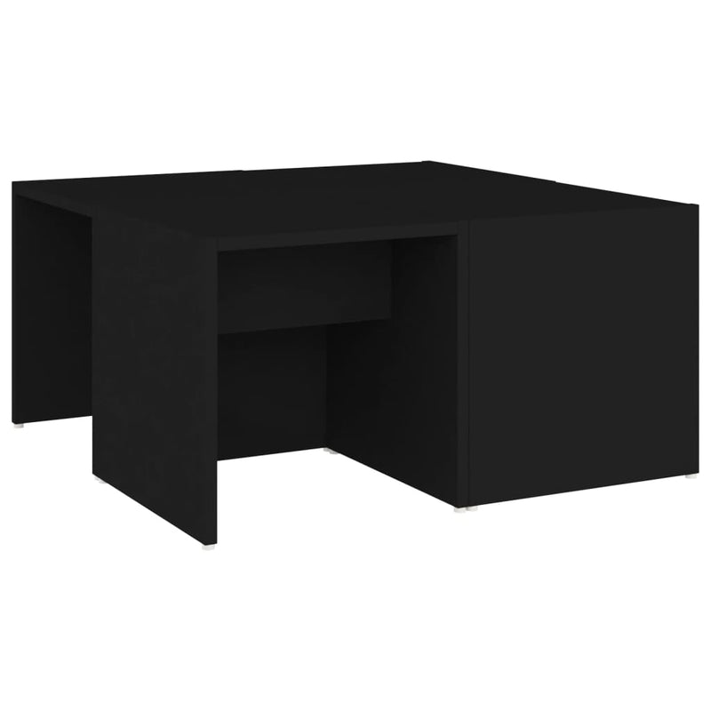 Couchtische 4 Stk. Schwarz 33x33x33 cm Holzwerkstoff