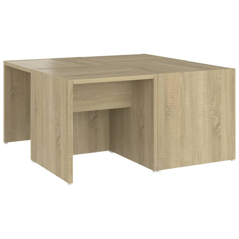 Couchtische 4 Stk. Sonoma-Eiche 33x33x33 cm Holzwerkstoff