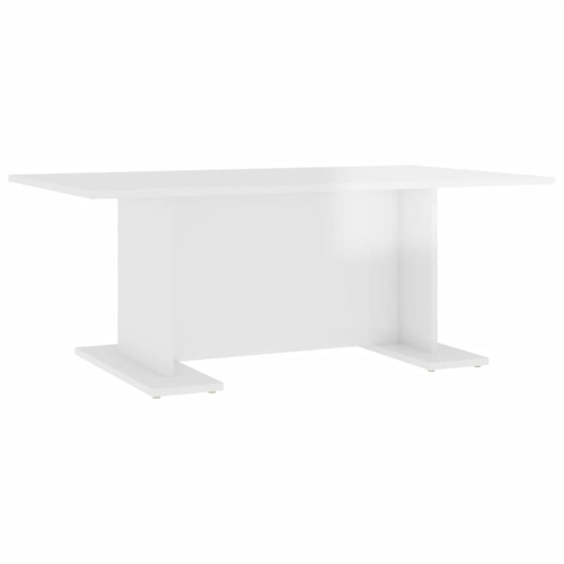 Couchtisch Hochglanz-Weiß 103,5x60x40 cm Holzwerkstoff