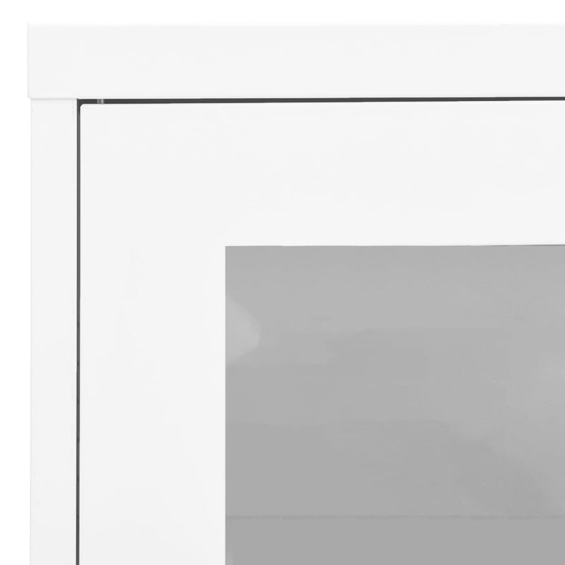 Büroschrank Weiß 90x40x70 cm Stahl