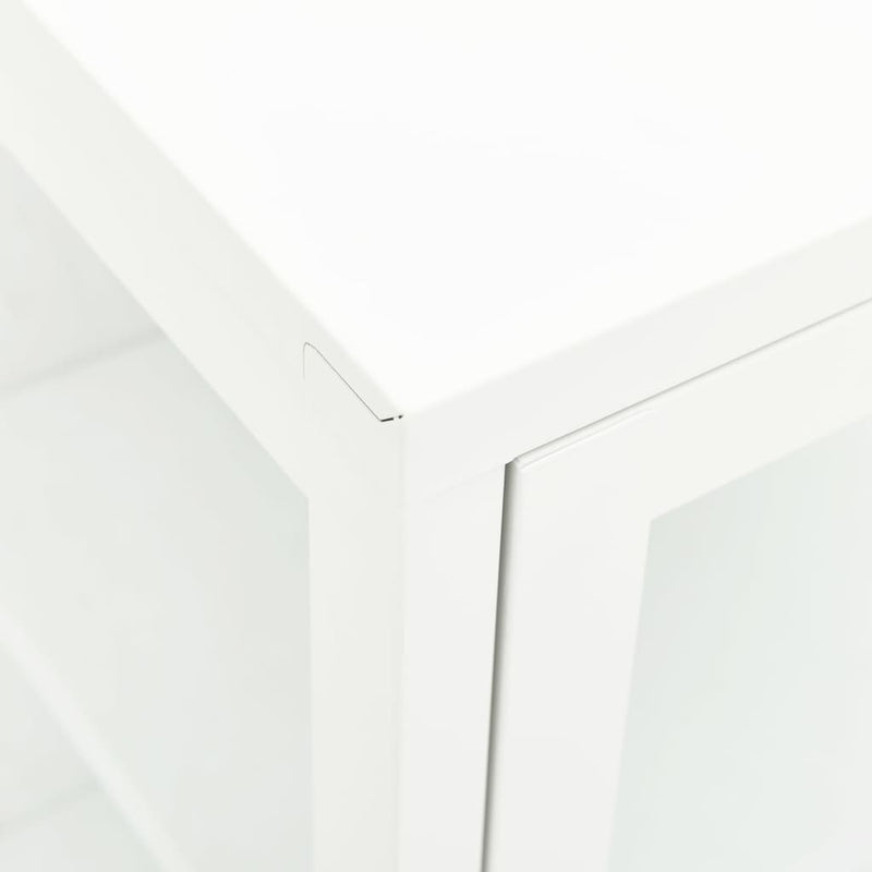 Sideboard 38x35x70 cm Metall und Glas