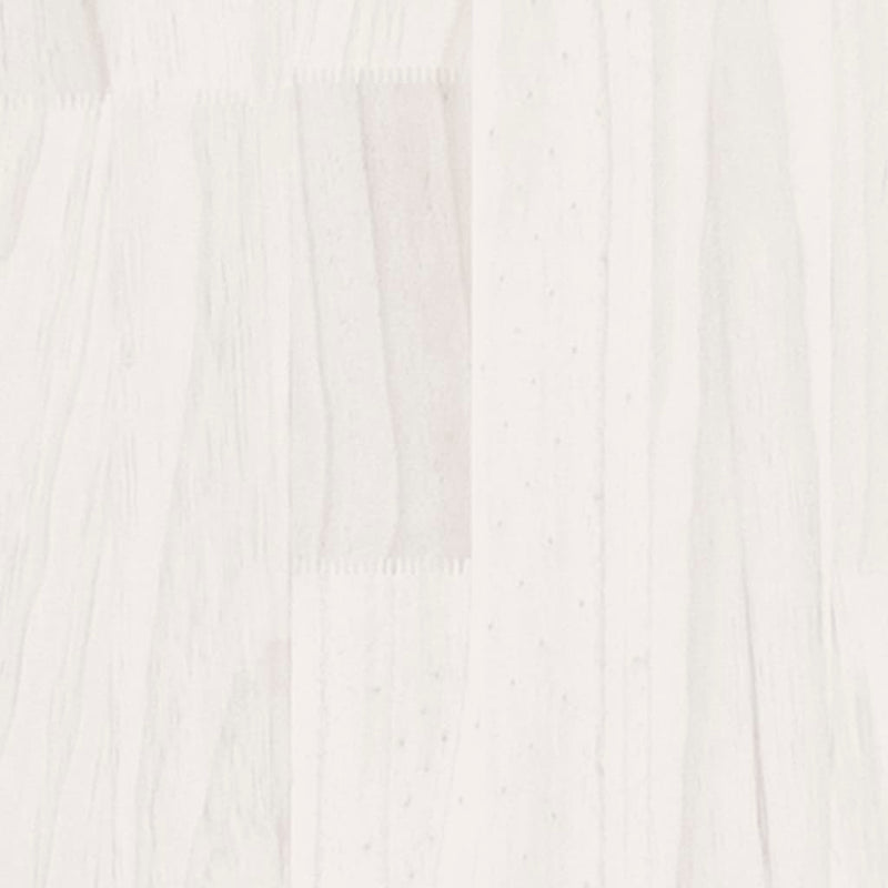 Bücherregal 2 Fächer Weiß 60x30x70 cm Kiefer Massivholz