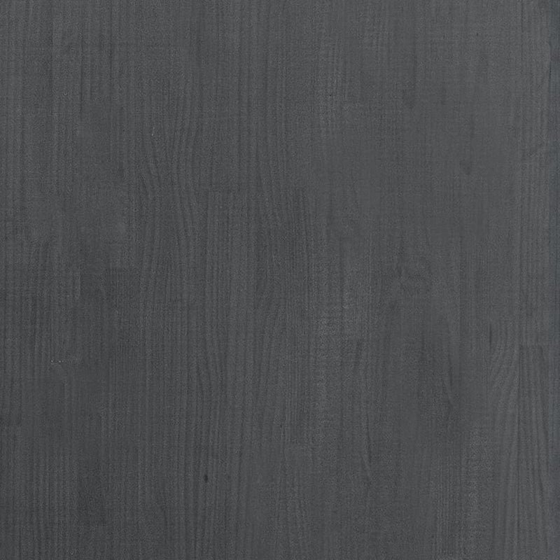 Hochschrank Grau 80x30x210 cm Massivholz Kiefer