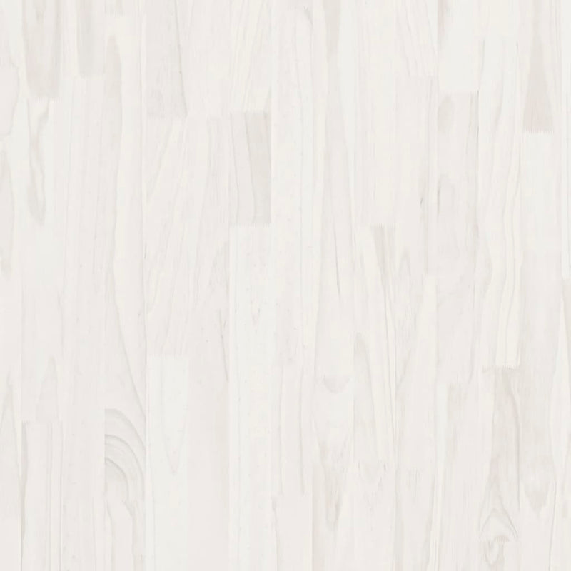 Bücherregal 3 Fächer Weiß 100x30x105 cm Massivholz Kiefer