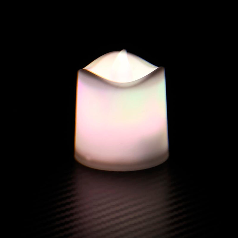 Flammenlose Teelichter LED-Kerzen Elektrisch 12 Stk. Bunt