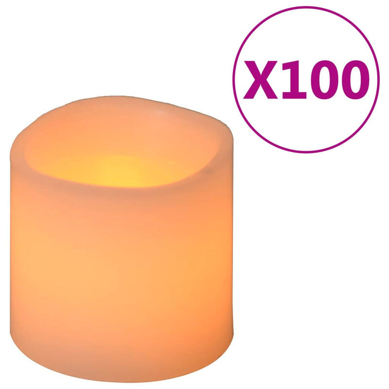 Elektrische LED-Kerzen 100 Stk. Warmweiß