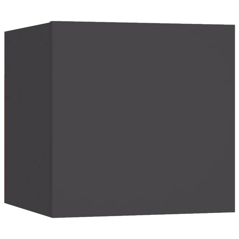 Nachttisch Grau 30,5x30x30 cm Spanplatte