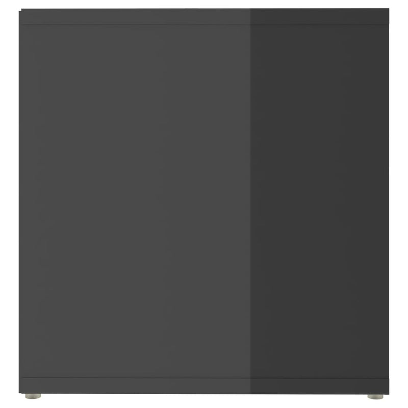 TV-Schränke 2 Stk. Hochglanz-Grau 72x35x36,5 cm Spanplatte