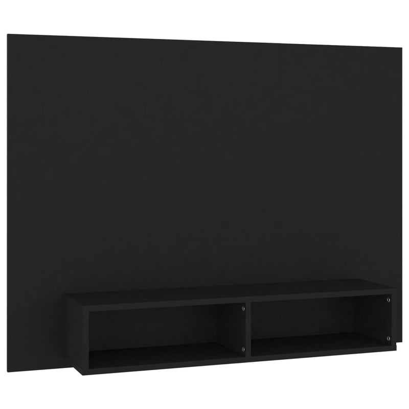 TV-Wandschrank Schwarz 120x23,5x90 cm Holzwerkstoff