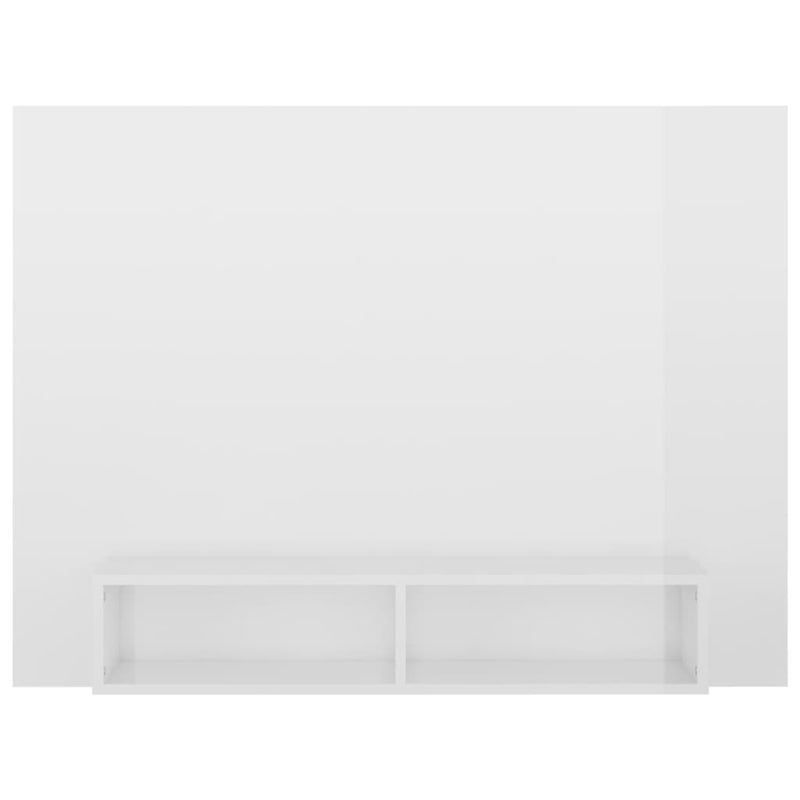 TV-Wandschrank Hochglanz-Weiß 120x23,5x90 cm Holzwerkstoff
