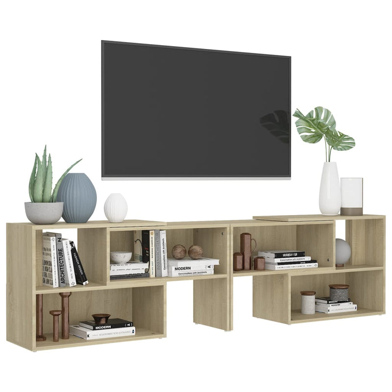 TV-Schrank Sonoma-Eiche 149x30x52 cm Holzwerkstoff