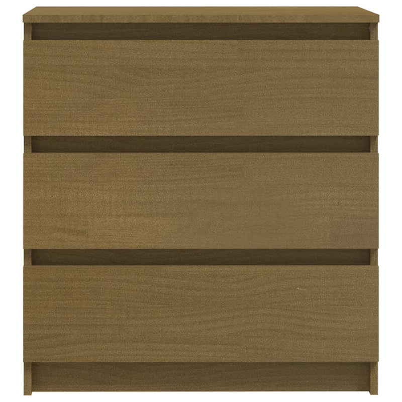 Nachttisch Honigbraun 60x36x64 cm Kiefer Massivholz