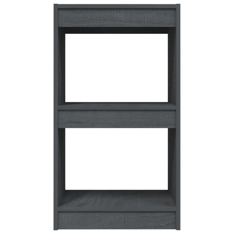 Bücherregal Grau 40x30x71,5 cm Massivholz Kiefer