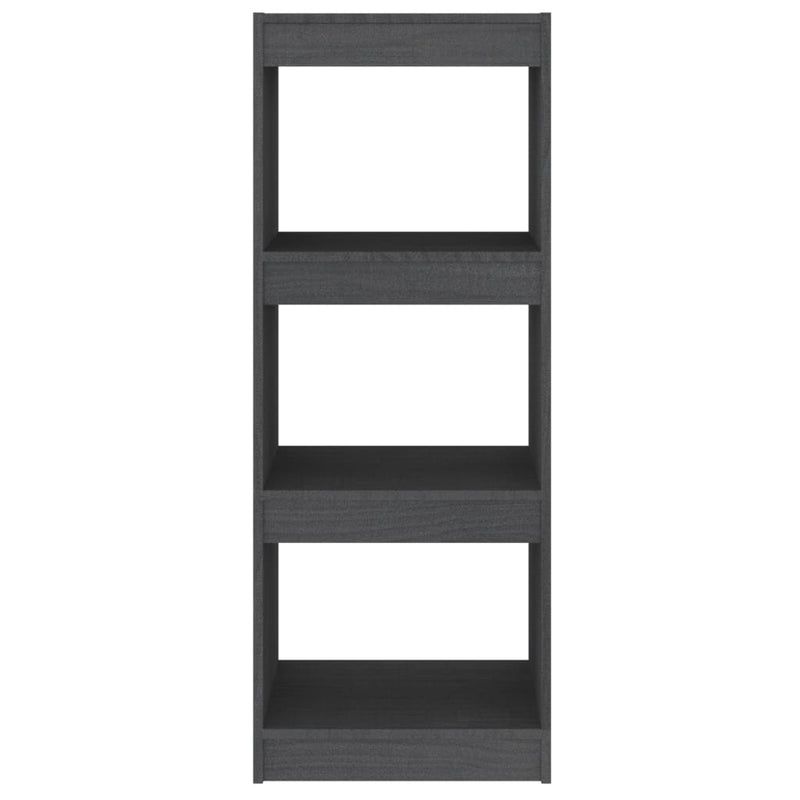 Bücherregal/Raumteiler Grau 40x30x103,5 cm Massivholz Kiefer