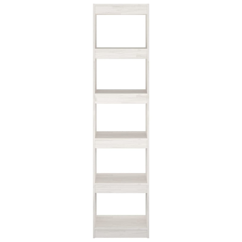 Bücherregal/Raumteiler Weiß 40x30x167,5 cm Massivholz Kiefer