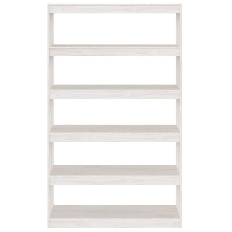 Bücherregal/Raumteiler Weiß 100x30x167,5 cm Massivholz Kiefer