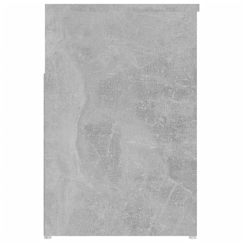 Schuhbank 80x30x45 cm Spanplatte Betongrau