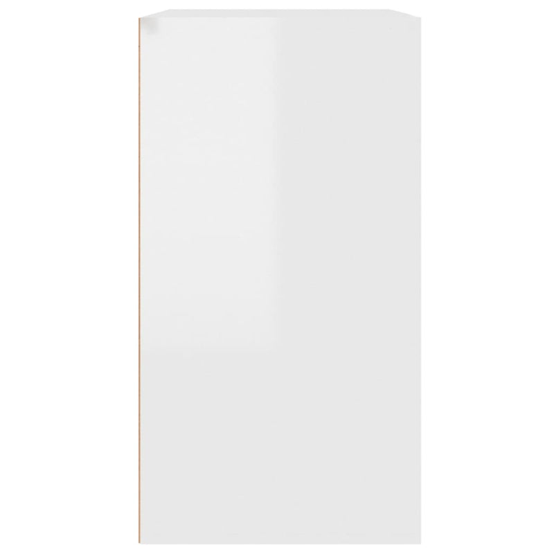 Kosmetikschrank Hochglanz-Weiß 80x40x75 cm Holzwerkstoff