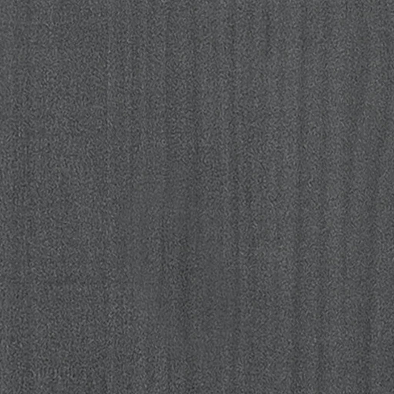 Bücherregal 5 Fächer Grau 60x30x175 cm Massivholz Kiefer