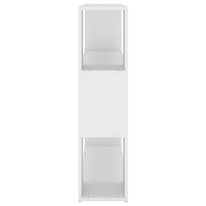 Bücherregal Raumteiler Weiß 100x24x94 cm