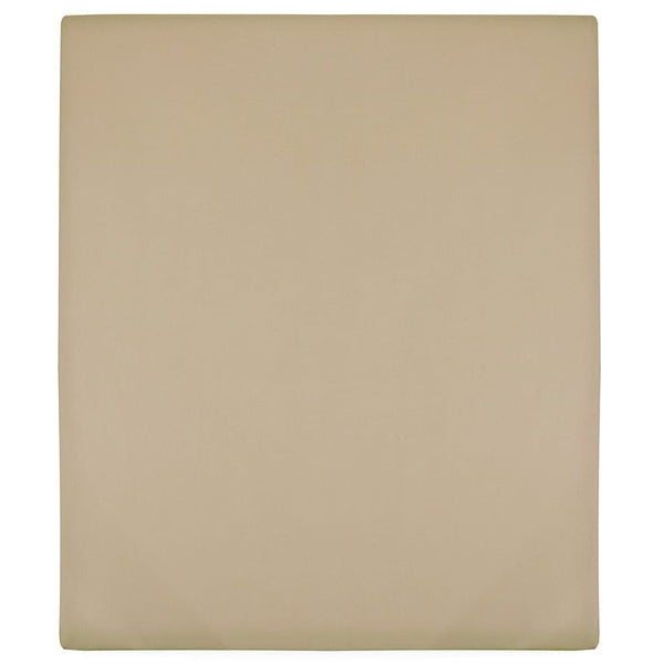 Spannbettlaken Jersey Taupe 90x200 cm Baumwolle