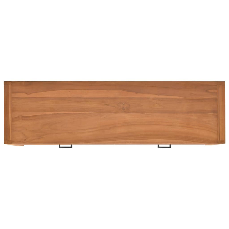 TV-Schrank 120x40x45 cm Massivholz Teak