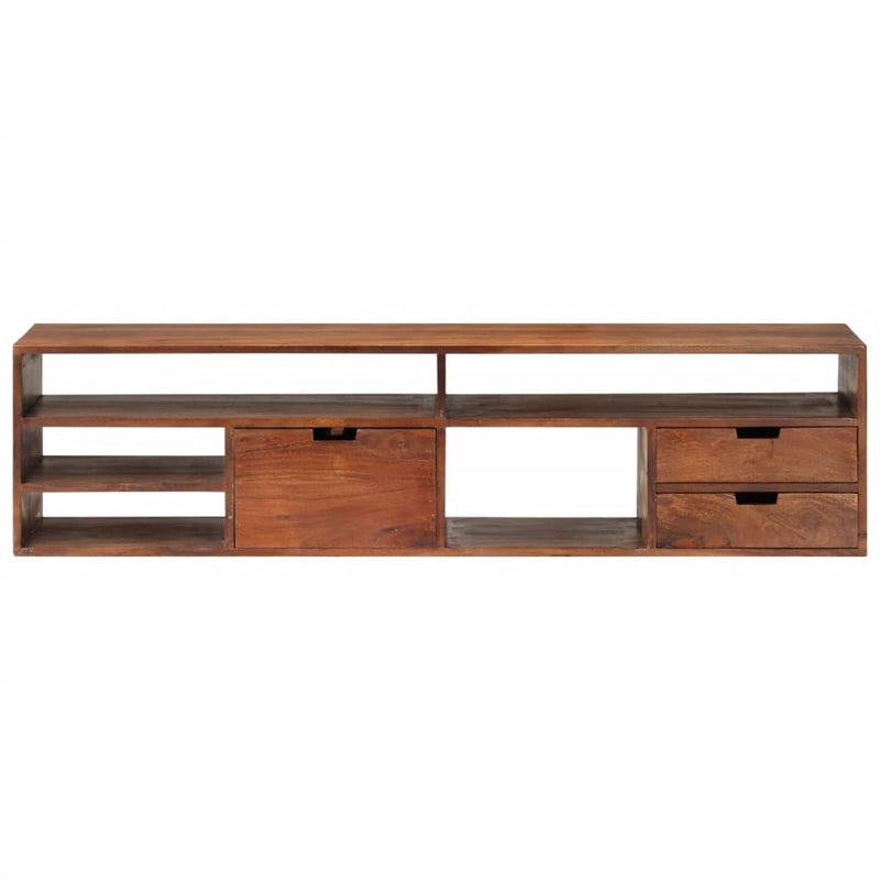 TV-Schrank 140x30x35 cm Massivholz Akazie